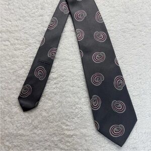 Giorgio Armani Vintage Tie W/ Swirls 100% Silk Made In Italy